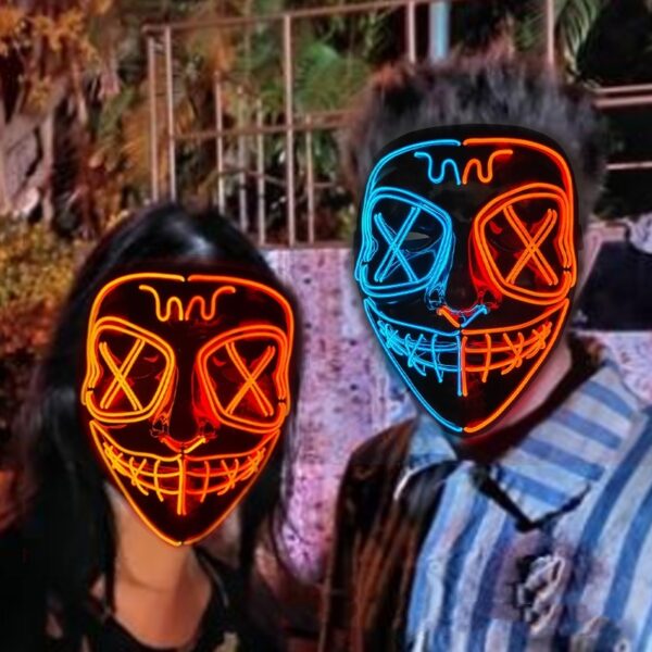 EL Horror Full Face Glow Mask