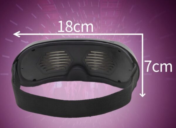 LED Dynamic Blinds APP Bluetooth Luminous Glasses - Image 3