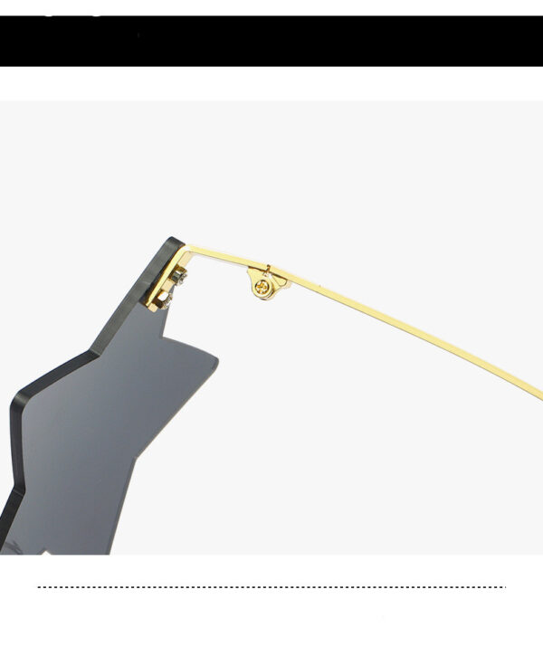 Rimless Start Shape Sunglasses - Image 4