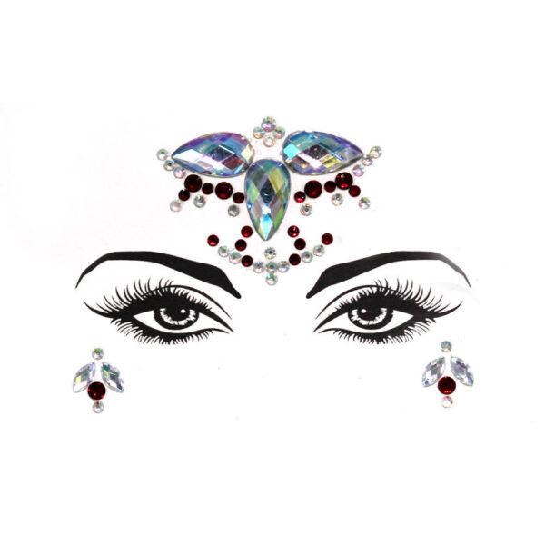 Acrylic Green Resin Diamond Face Sticker - Image 5