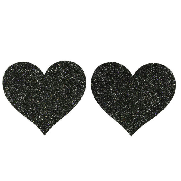 Glitter Heart Self-Adhesive Nipple Covers - Image 2