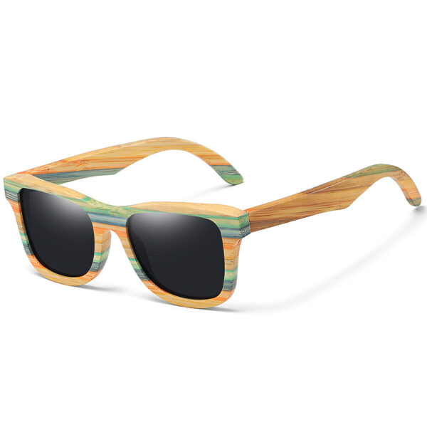 Wooden Polarized Bamboo Sunglasses - Image 3