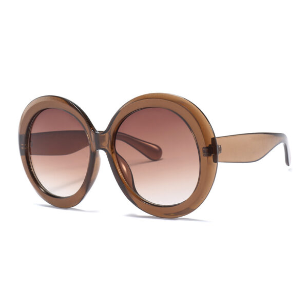 Stylish Round Large Frame Sunglasses - Image 2