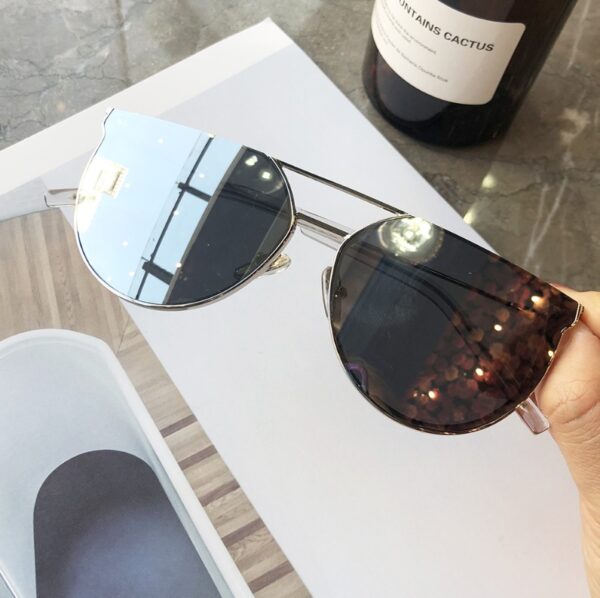 Cut Edge Half Frame Sunglasses - Image 7