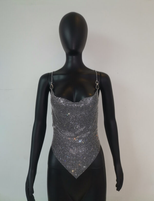 Backless Diamonds Chains Festival/Rave Top - Image 5