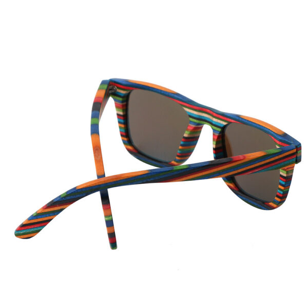 Outdoor Colourful Wood Sunglasses - Image 3