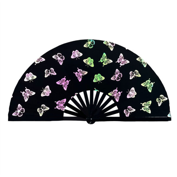 Reflective Cloth Bamboo Fan Cool Reflective Fan - Image 6