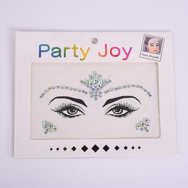 Acrylic Green Resin Diamond Face Sticker - Image 10