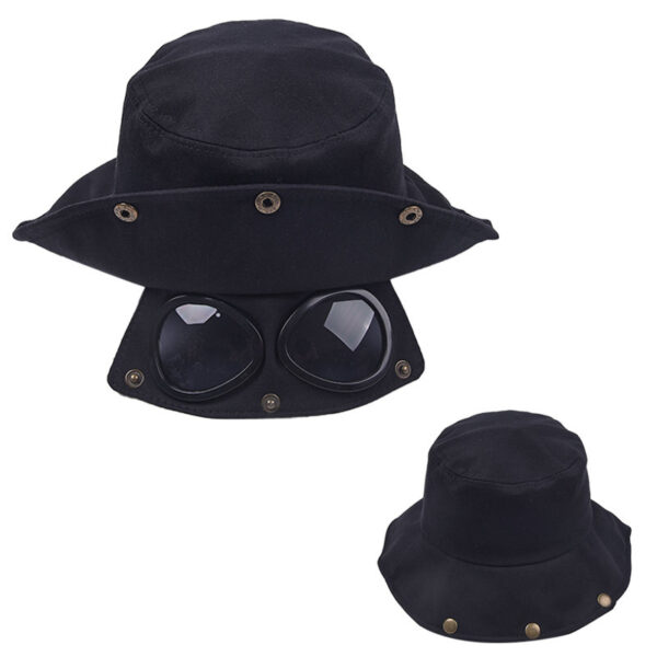 Funny Hip Hop Sunshade Sunglasses Bucket Hat