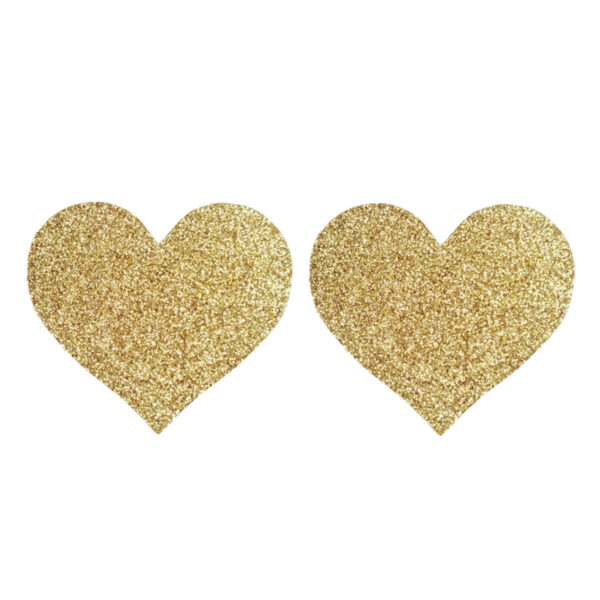 Glitter Heart Self-Adhesive Nipple Covers - Image 7