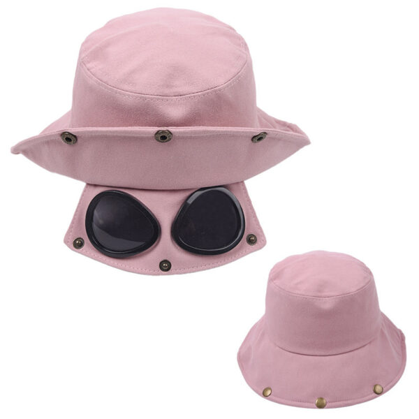Funny Hip Hop Sunshade Sunglasses Bucket Hat - Image 5