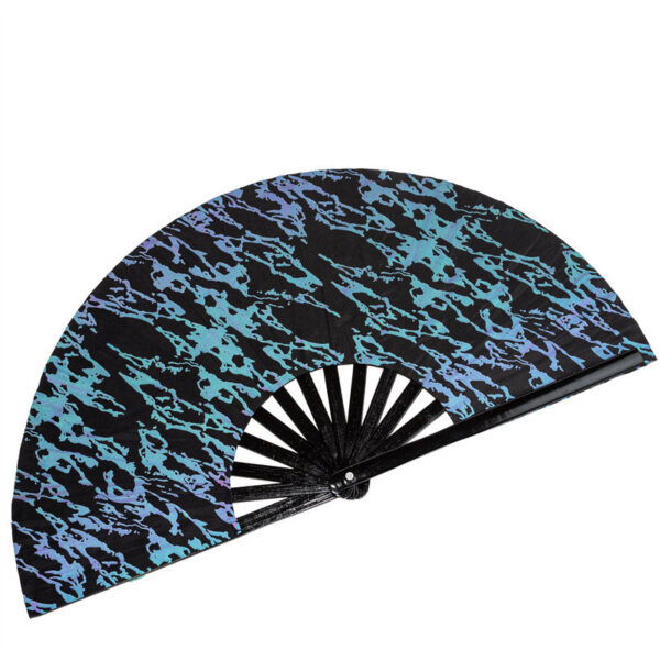Reflective Cloth Bamboo Fan Cool Reflective Fan - Image 2