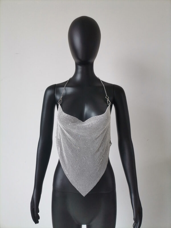 Backless Diamonds Chains Festival/Rave Top - Image 7