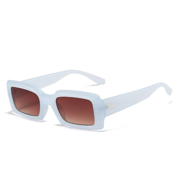 Therapy Colour Frame Fashion Square Sunglasses - Image 5