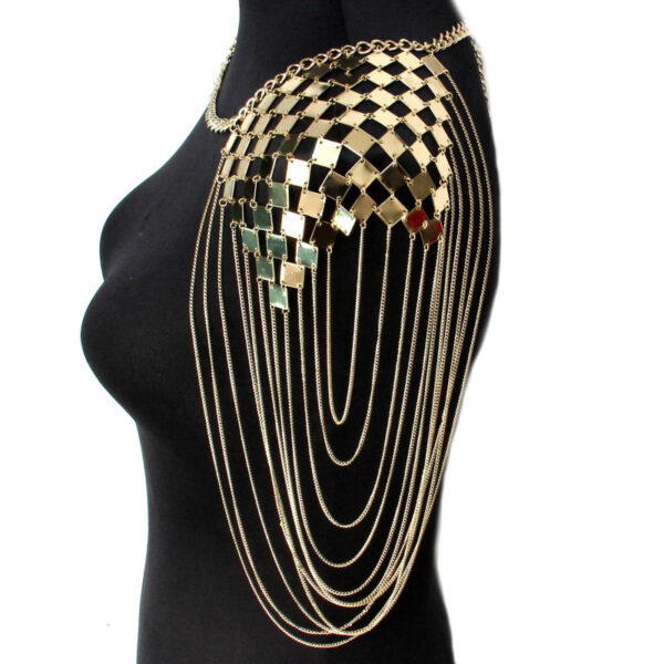 Festival Metal Chain Shoulder Pads - Image 4