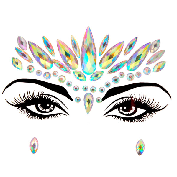 Resin Carnival Drill Sticker Masquerade Face Decoration - Image 8