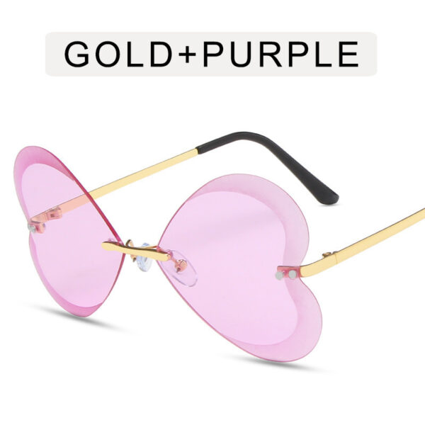 Retro Trend Love Personality Metal Sunglasses - Image 7
