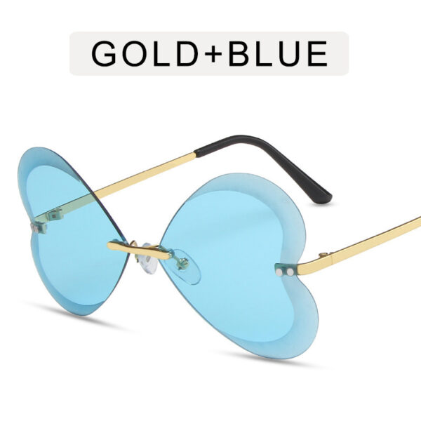 Retro Trend Love Personality Metal Sunglasses - Image 8