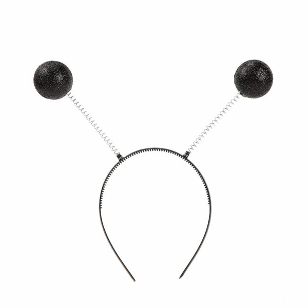 Alien Hair Hoop Silver Green Funny Glasses - Image 4