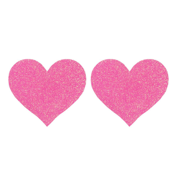 Glitter Heart Self-Adhesive Nipple Covers - Image 8