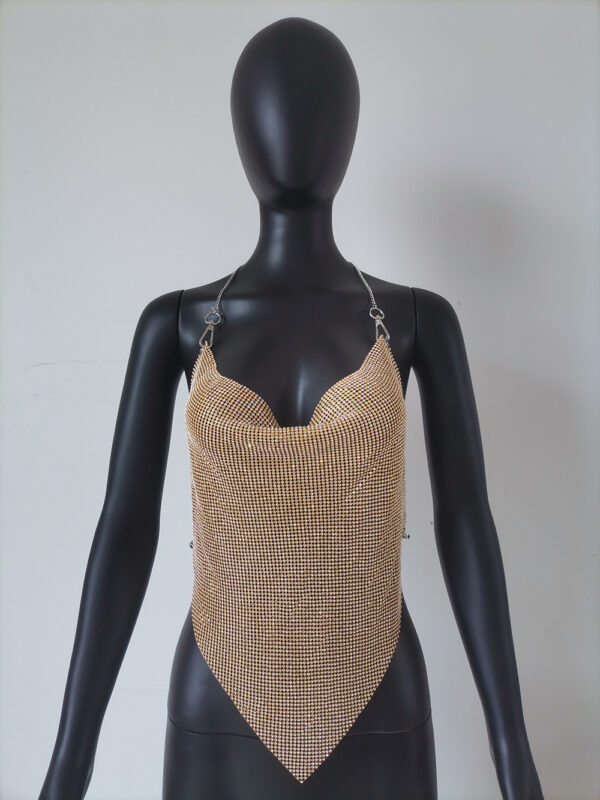 Backless Diamonds Chains Festival/Rave Top - Image 6