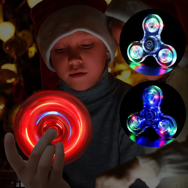 Glow-in-the-Dark LED Light Fidget Spinner - Image 2