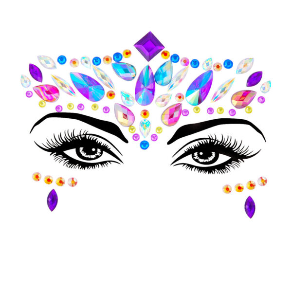 Festival Masquerade Face Decoration Stickers - Image 7