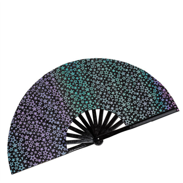 Reflective Cloth Bamboo Fan Cool Reflective Fan - Image 5