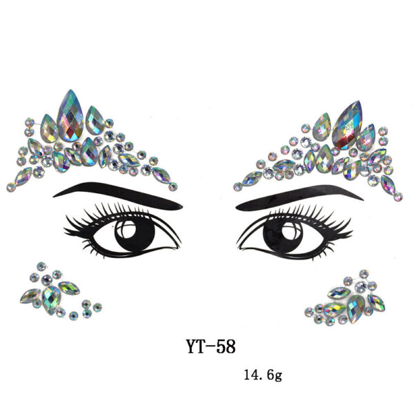 Natural Resin Tattoo Stickers Masquerade Party - Image 6