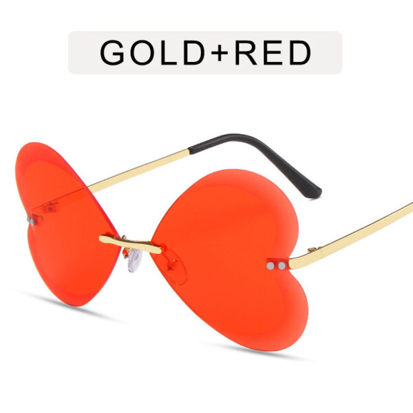 Retro Trend Love Personality Metal Sunglasses - Image 6