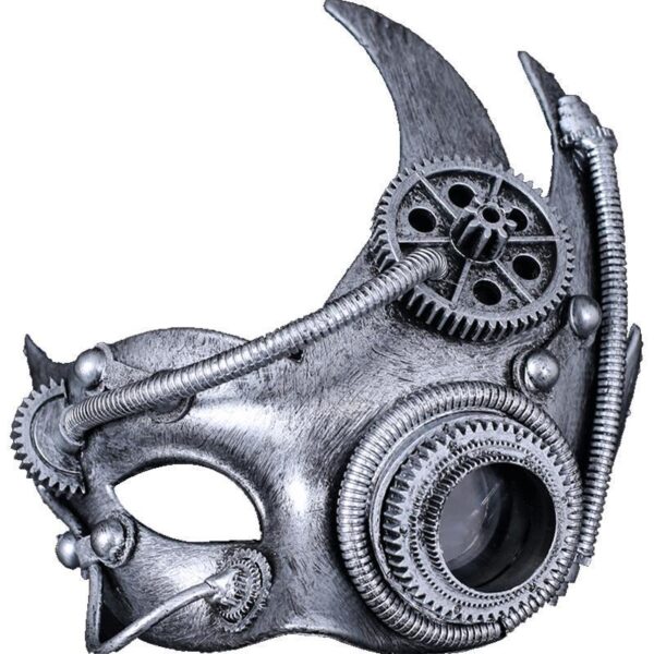 Mechanical Steampunk Retro Half Face Mask - Image 3