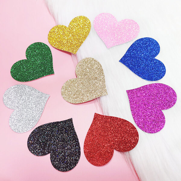 Glitter Heart Self-Adhesive Nipple Covers