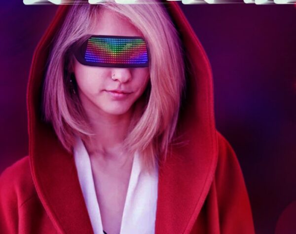 LED Dynamic Blinds APP Bluetooth Luminous Glasses