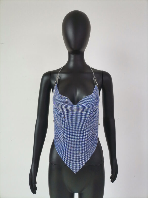 Backless Diamonds Chains Festival/Rave Top - Image 8