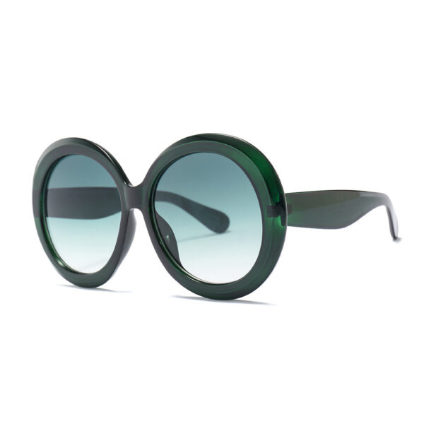 Stylish Round Large Frame Sunglasses - Image 4