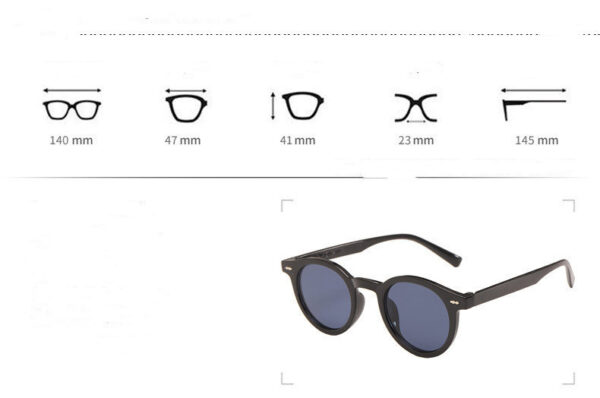 Trendy AC Film Full Frame Ins Sunglasses - Image 10