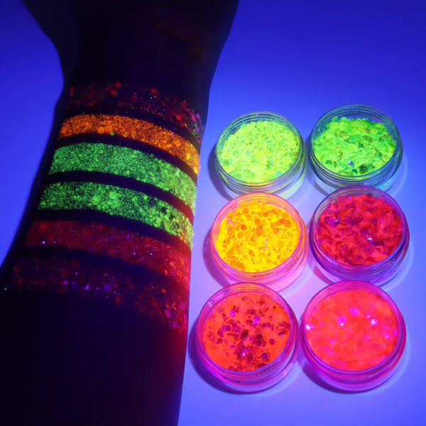 Festival UV Glow Makeup Glitter Powder - Image 3