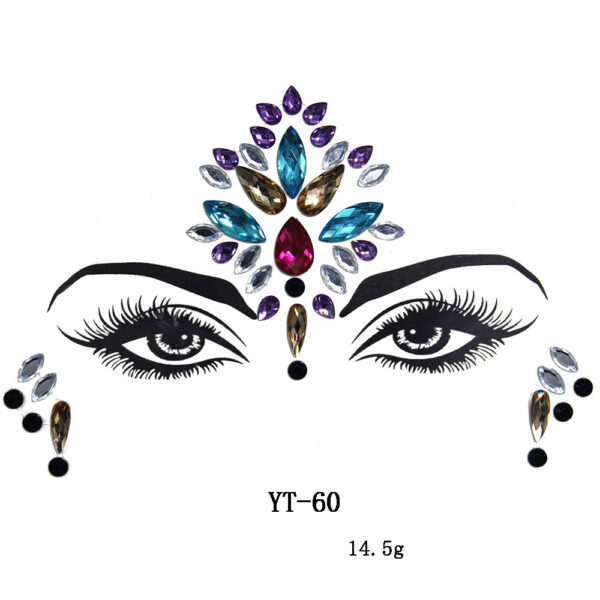 Natural Resin Tattoo Stickers Masquerade Party - Image 8