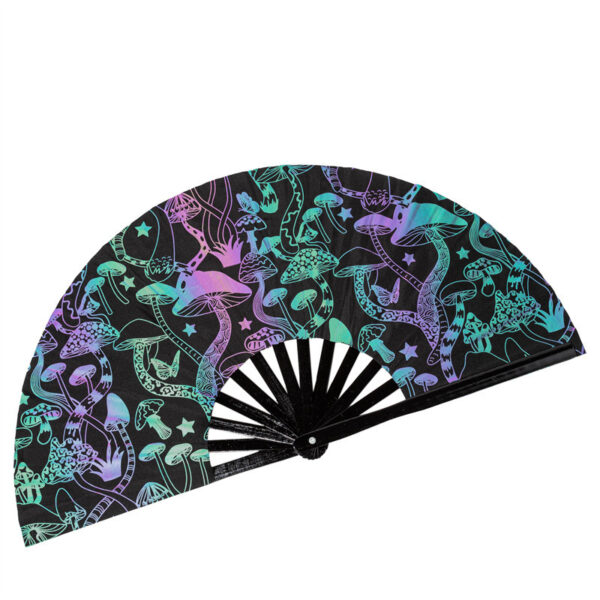 Reflective Cloth Bamboo Fan Cool Reflective Fan - Image 7