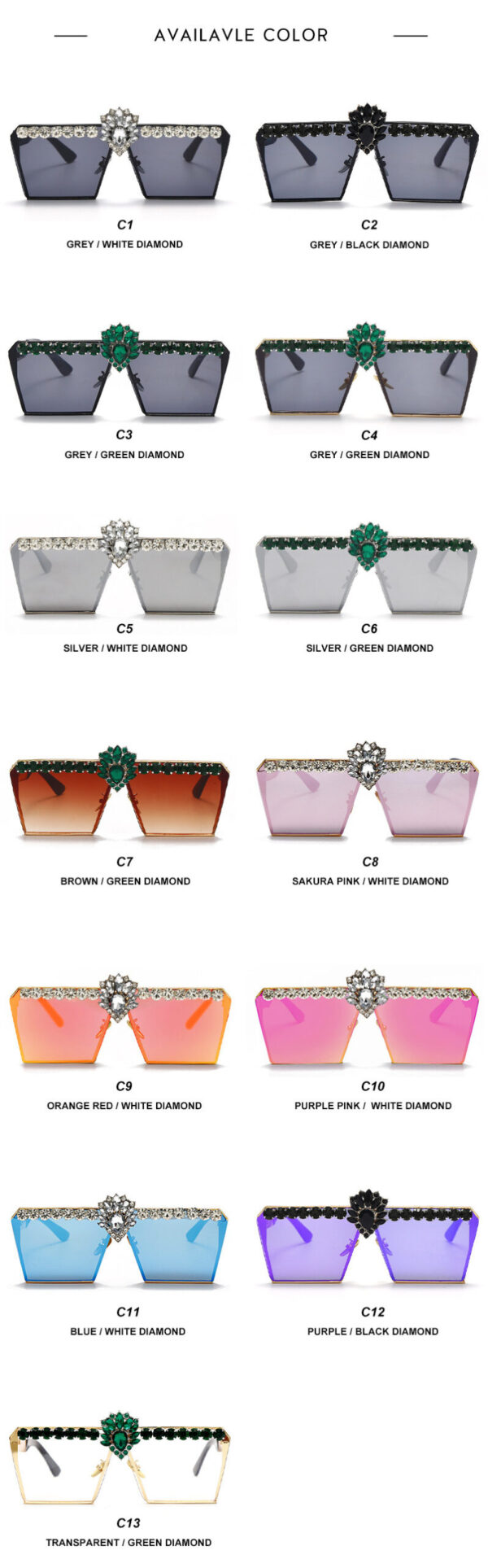 Fashion Square Sunglasses - Image 7