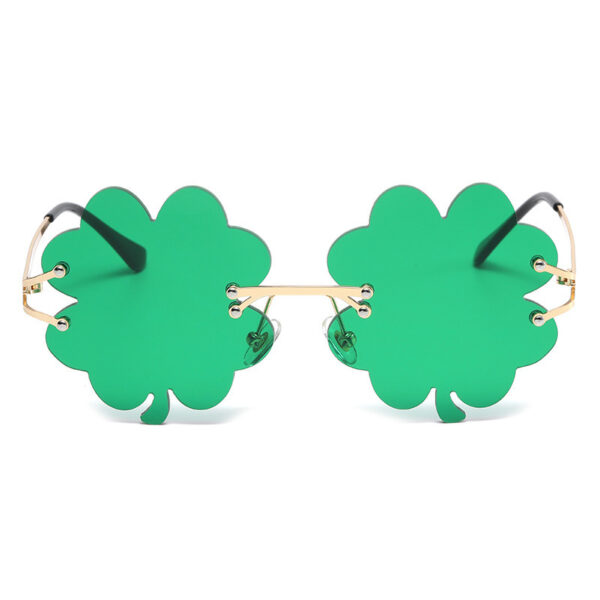 Green Sprite Four-leaf Sunglasses - Image 8