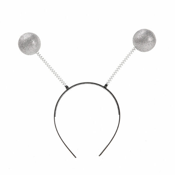 Alien Hair Hoop Silver Green Funny Glasses - Image 3