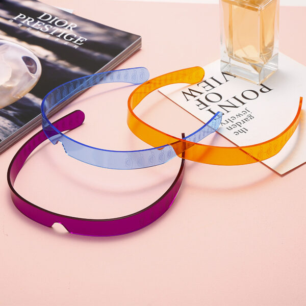 One Future Jelly Colour Rimless Sunglasses - Image 6