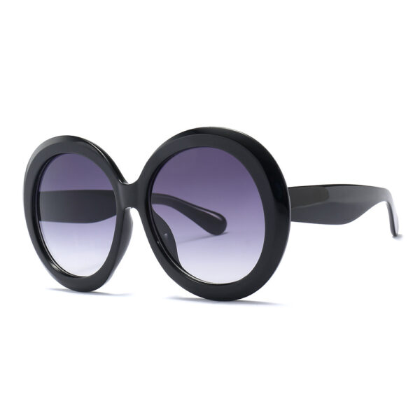 Stylish Round Large Frame Sunglasses - Image 3