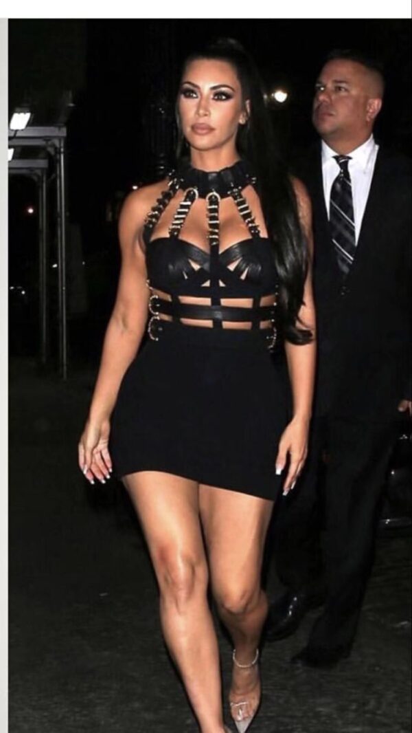 Rave Style Bandage Skirt Dress - Image 2