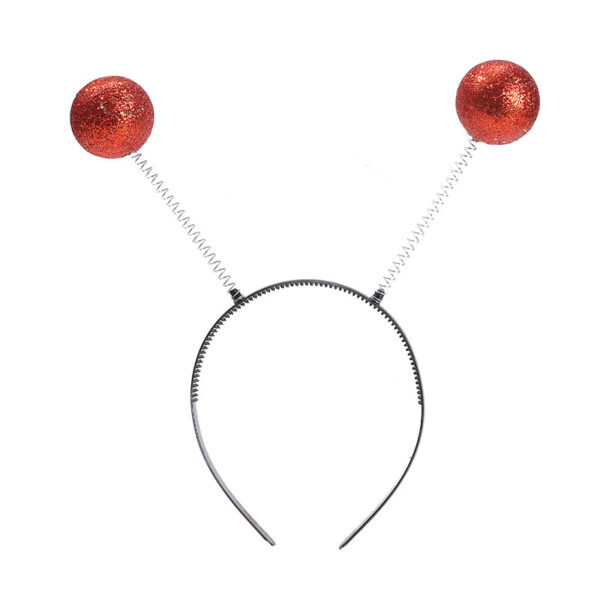 Alien Hair Hoop Silver Green Funny Glasses - Image 6