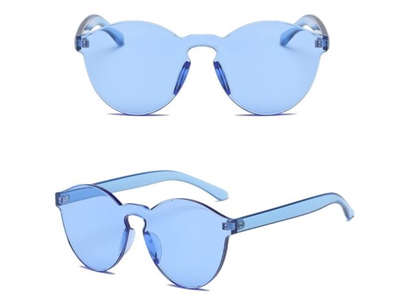Therapy Color Festival Frameless Conjoined Jelly Transparent Sunglasses (12 colours) - Image 9