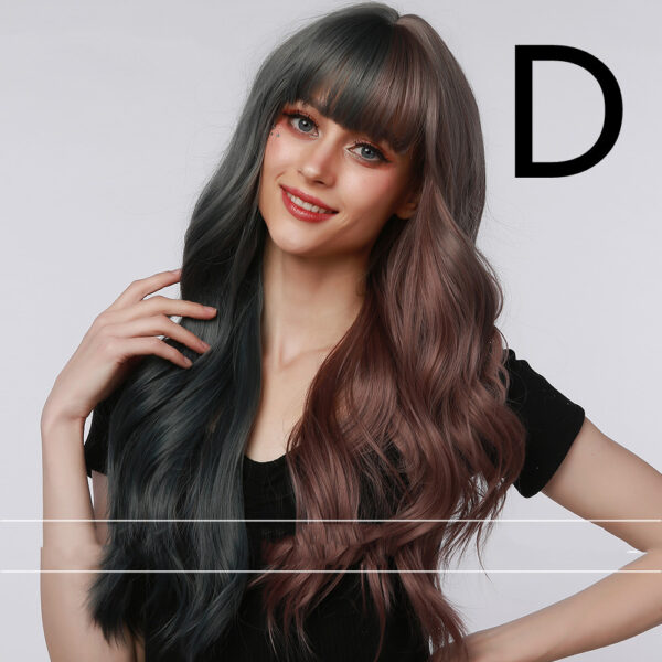 Colored Long Curly Hair Wig - Image 3