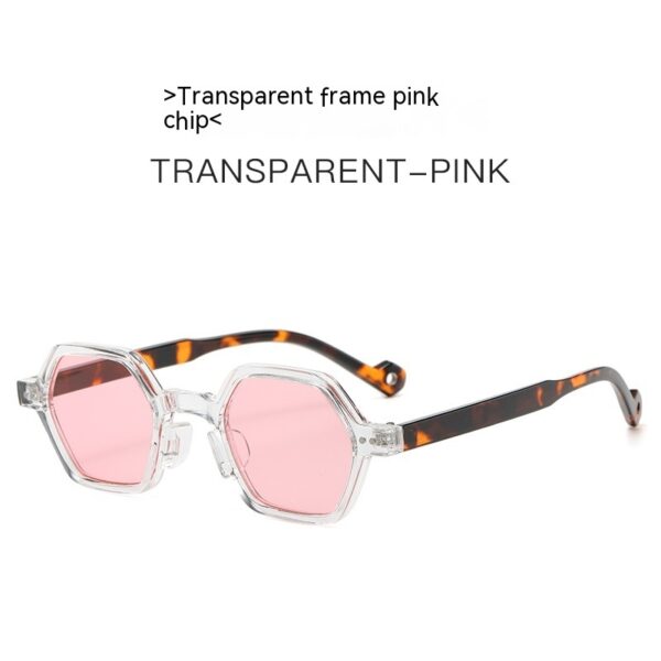 New Collection Retro Hexagonal Frame Sunglasses - Image 3