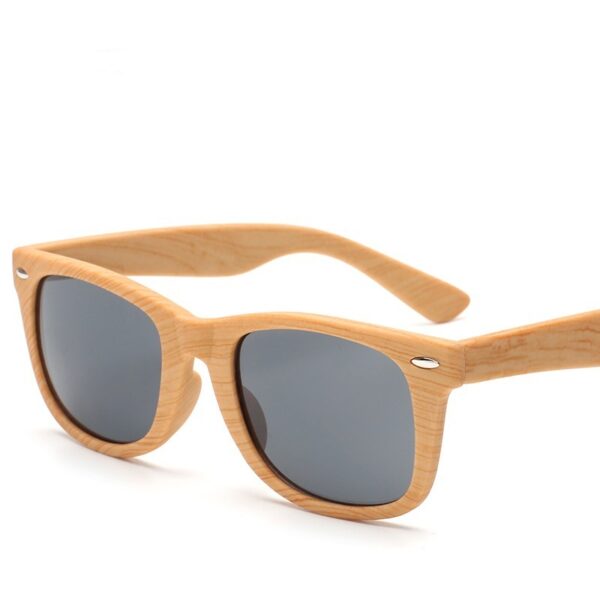 Wood Grain Classic Retro Sunglasses - Image 3